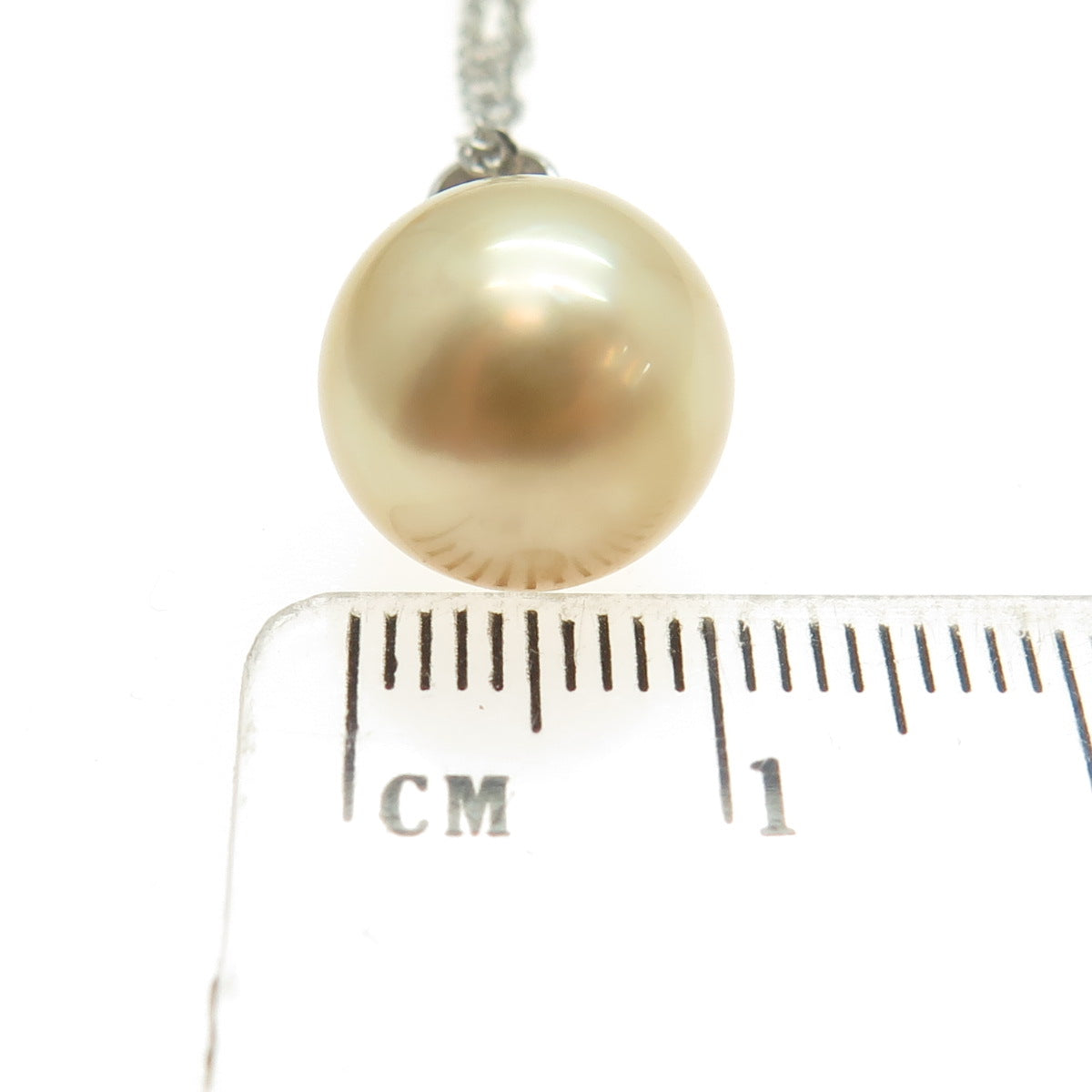 925 Sterling Silver Real Gold Pearl Singapore Chain Necklace 18-20"