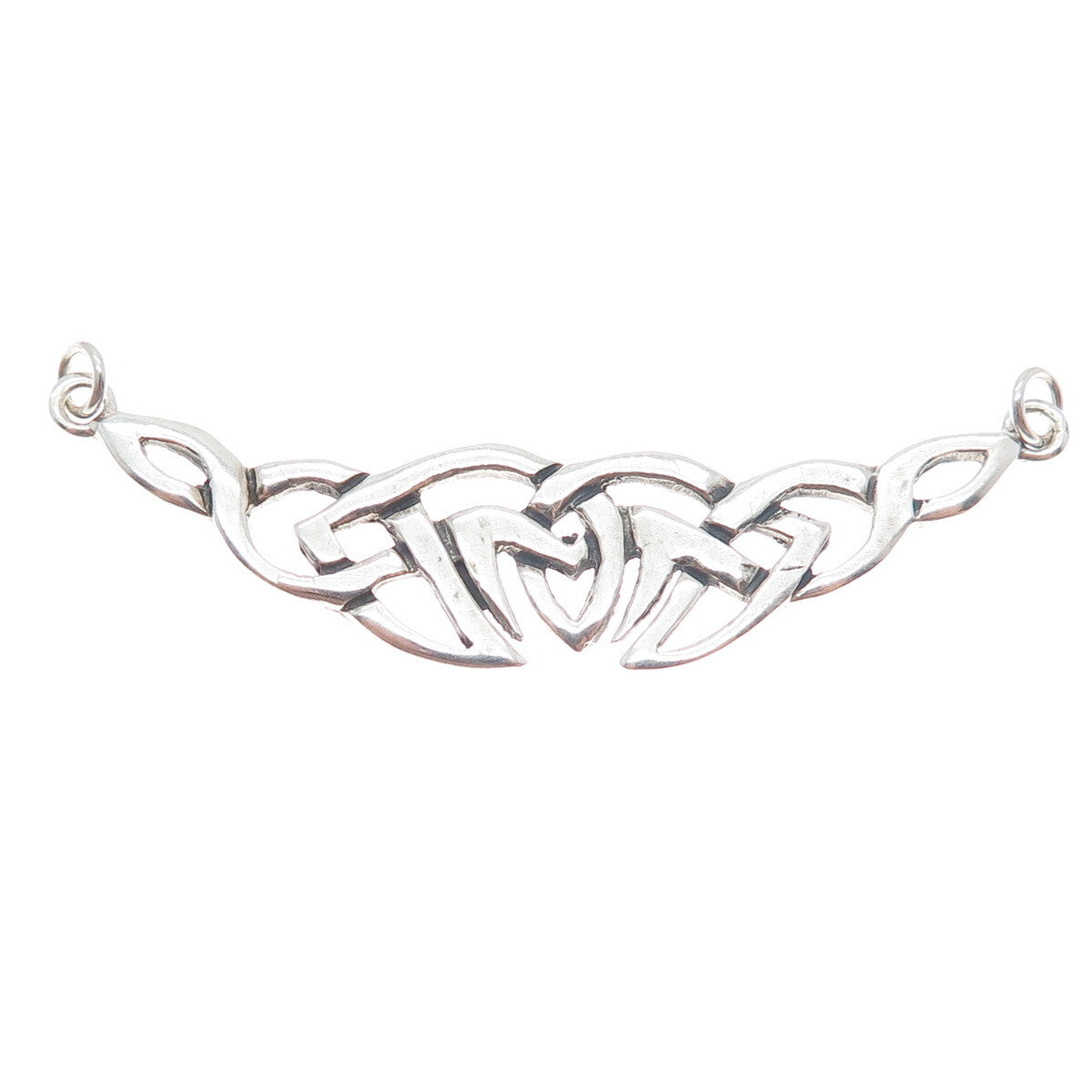 925 Sterling Silver Vintage Celtic Knot Centerpiece Pendant