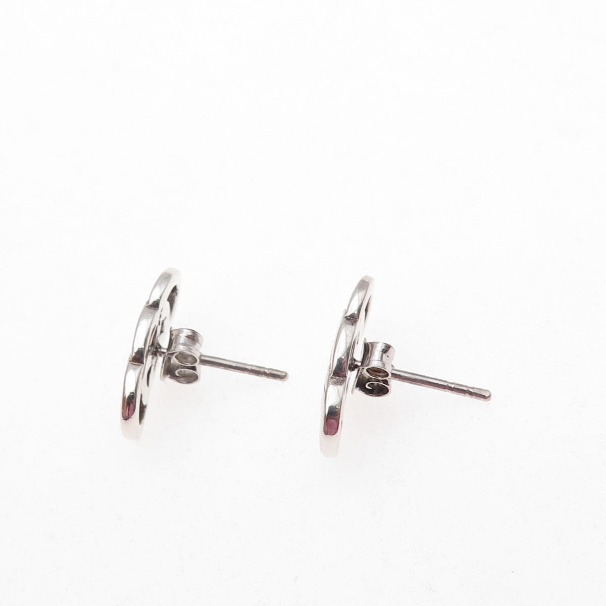 925 Sterling Silver Vintage Celtic Infinity Knot Oxidized Earrings
