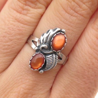 Wheeler Mfg Old Pawn 925 Sterling Silver Vintage Southwestern MOP Ring Size 7