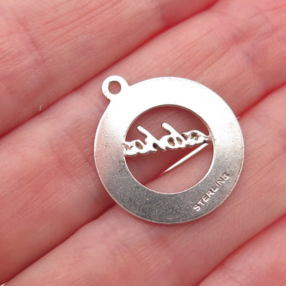 925 Sterling Silver Vintage Hawaii Aloha Mini Charm Pendant