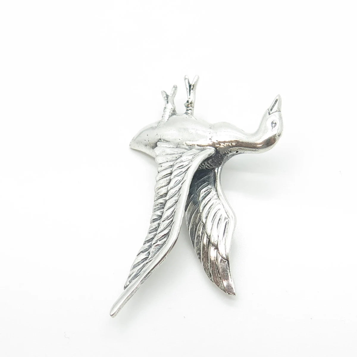 925 Sterling Silver Antique Art Deco Danecraft Goose Pin Brooch