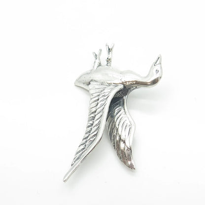 925 Sterling Silver Antique Art Deco Danecraft Goose Pin Brooch