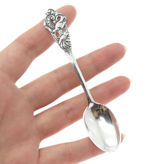 TH MARTHINSEN 925 Sterling Silver Antique Art Deco Norway Coffee Spoon #218