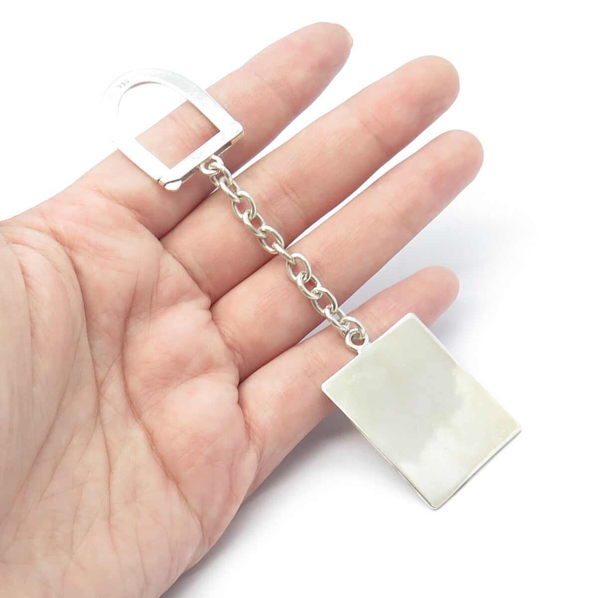 950 Silver Vintage Aztec God Tribal Key Chain Holder