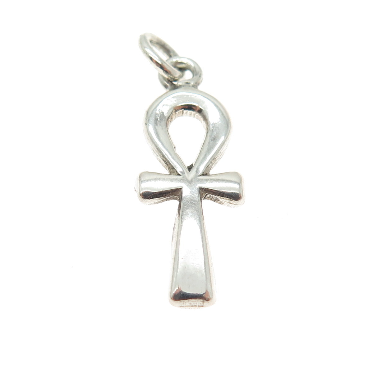 925 Sterling Silver Vintage Egypt Ankh Cross Pendant