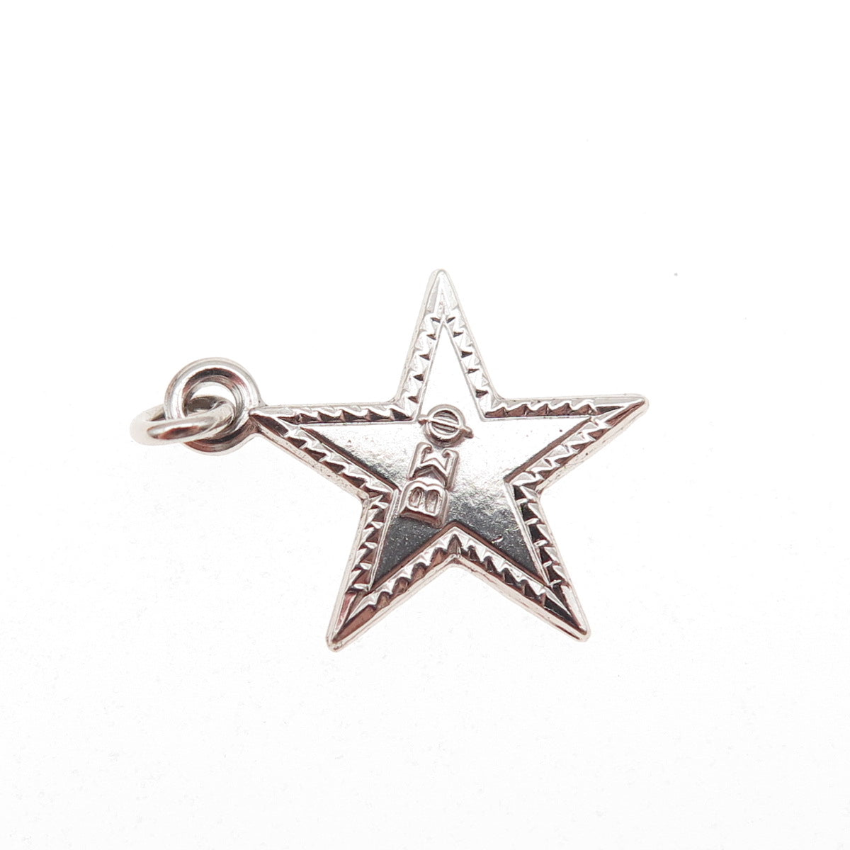 925 Sterling Silver Vintage Beta Sigma Phi Sorority Star Mini Charm Pendant