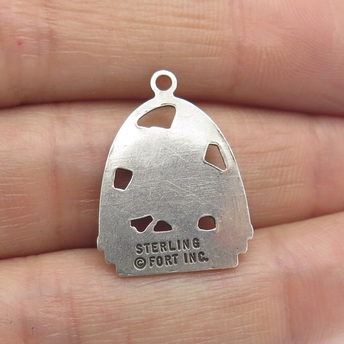 FORT INC. 925 Sterling Silver Vintage PA. Dutch Country Pendant