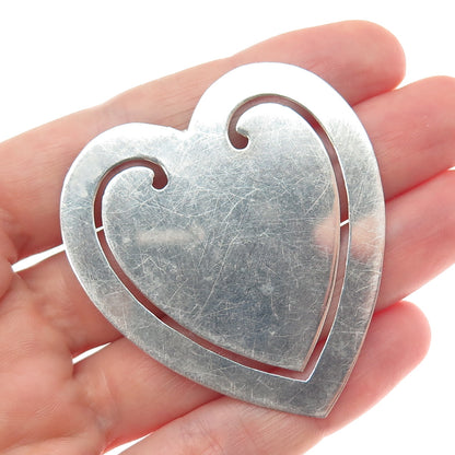 REED & BARTON 925 Sterling Silver Vintage Heart Bookmark