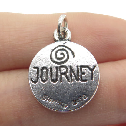 EMILY ITO 925 Sterling Silver Vintage Chinese Character "Journey" Mini Pendant