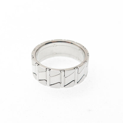 NEOS 925 Sterling Silver Textured Zig Zag Band Ring Size 8.75