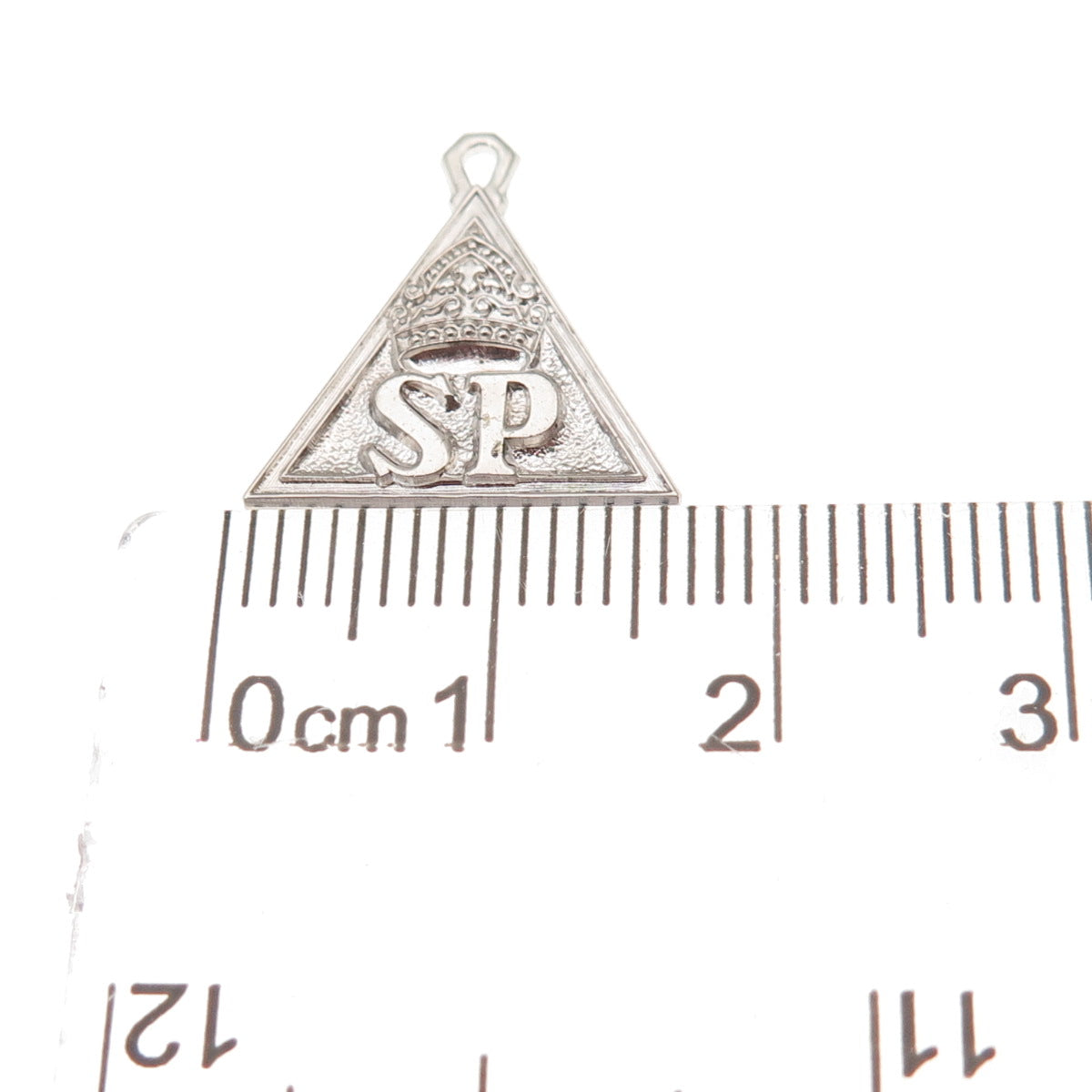 Morgans Sterling Silver Vintage Job’s Daughters Senior Princess Charm Pendant