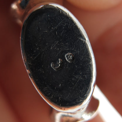925 Sterling Silver Vintage Spain Modernist Ring Size 7.5