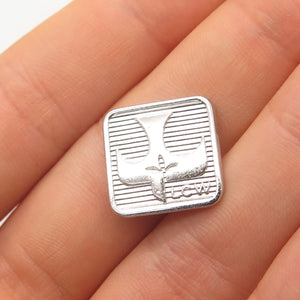 925 Sterling Silver Vintage Holy Ghost Small Pin Brooch