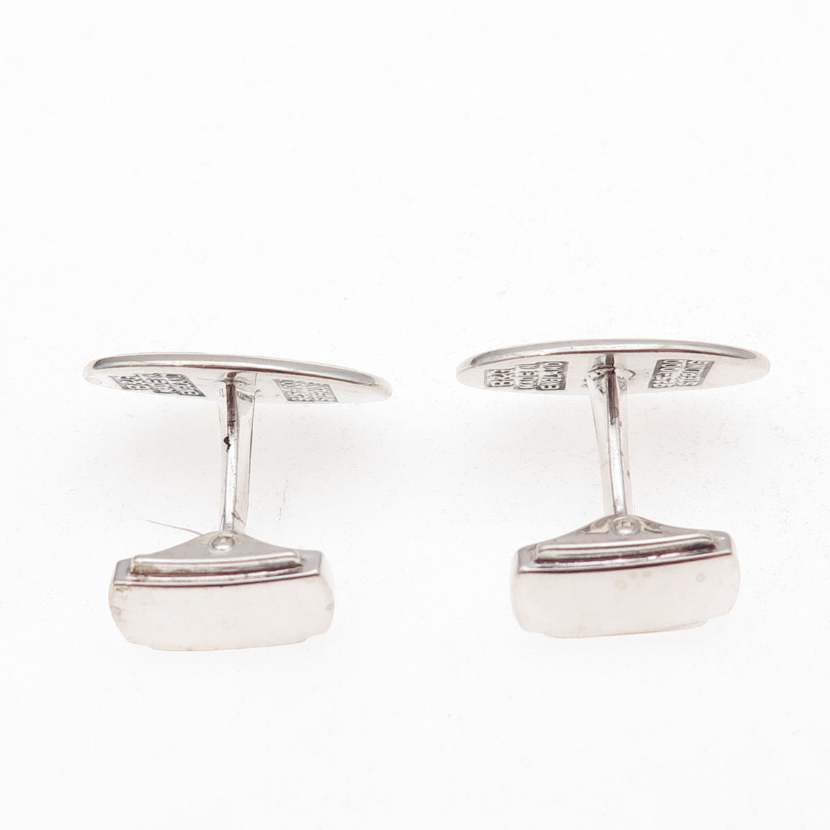 Birch & Gaydon 925 Sterling Silver Vintage England Enamel Modernist Cufflinks