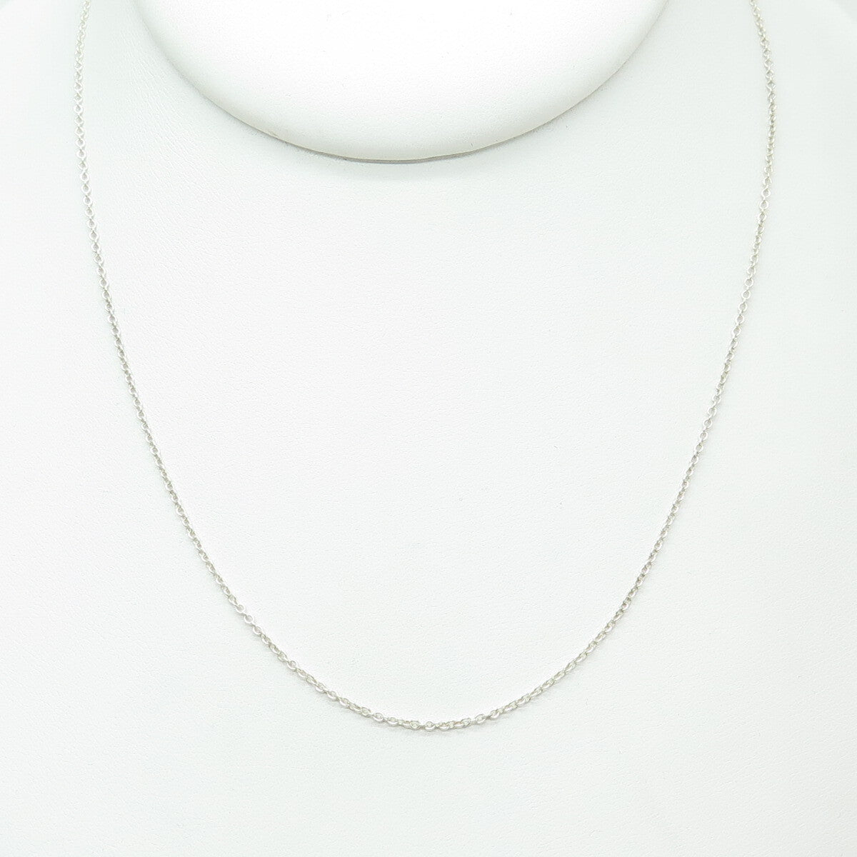925 Sterling Silver Italy Cable Chain Necklace 18"
