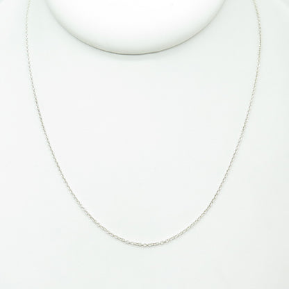 925 Sterling Silver Italy Cable Chain Necklace 18"