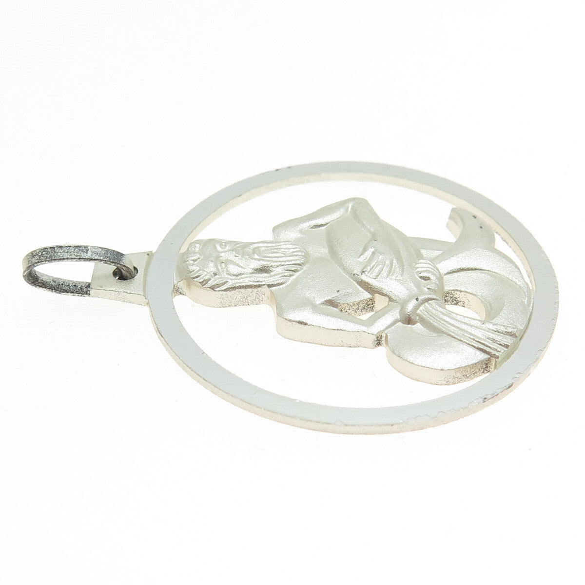 KREMENTZ 925 Sterling Silver Vintage Germany Aquarius Zodiac Sign Pendant