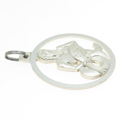 KREMENTZ 925 Sterling Silver Vintage Germany Aquarius Zodiac Sign Pendant