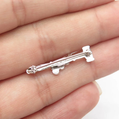 925 Sterling Silver Vintage 1966 "Gavel" Court Mini Pin Brooch