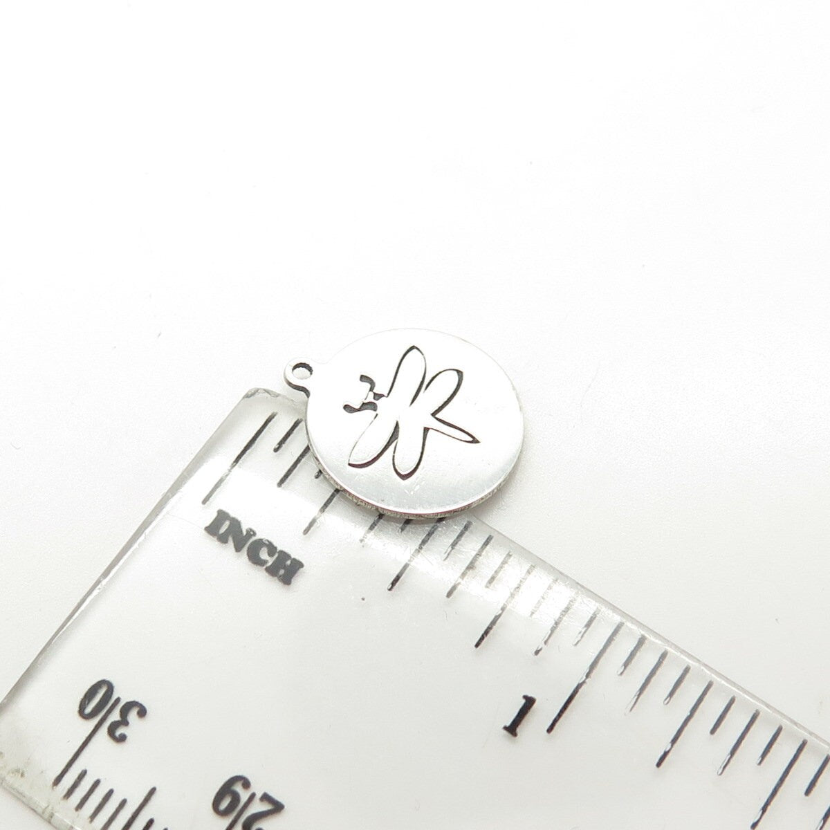 925 Sterling Silver USA Two In Town Dragonfly Charm Pendant