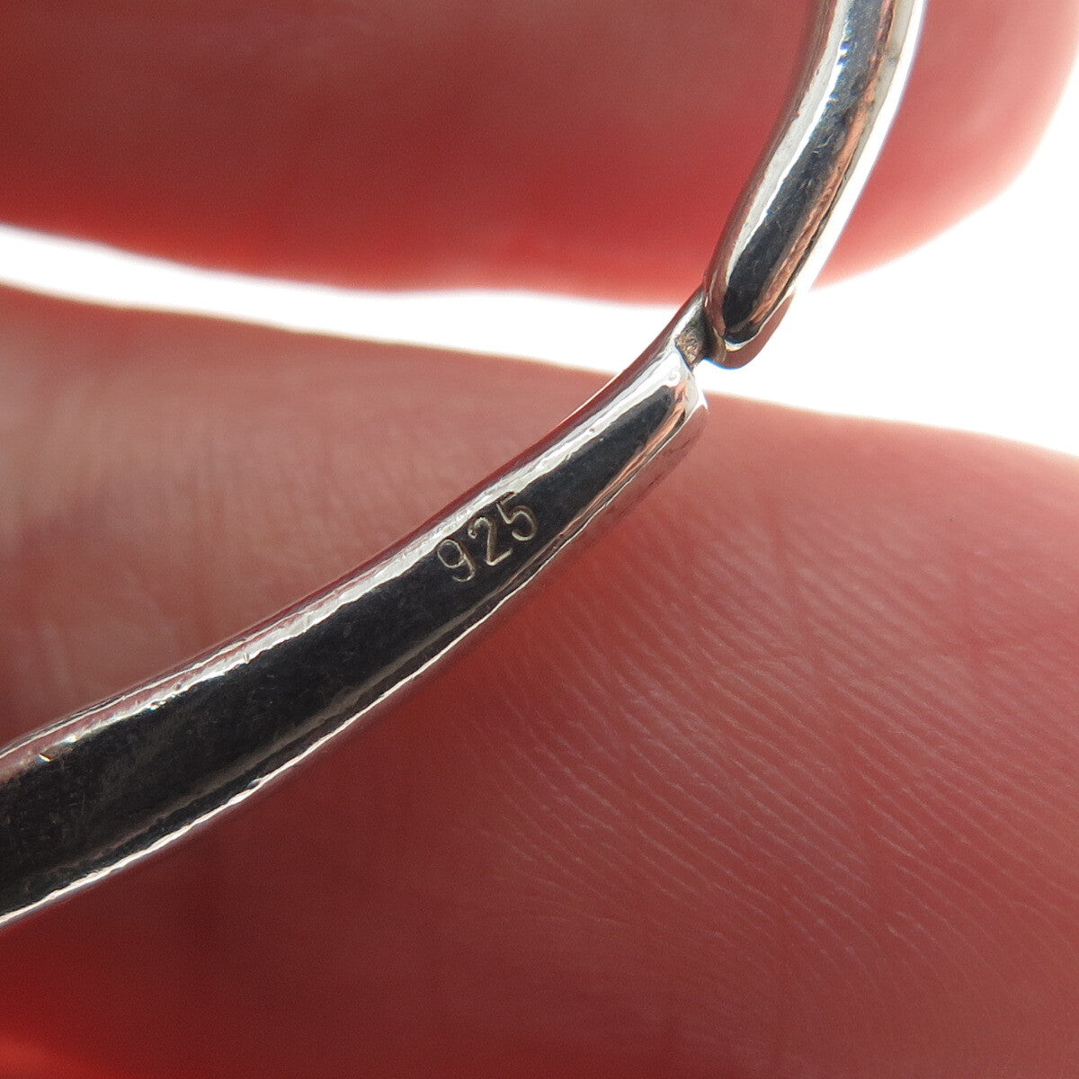 925 Sterling Silver 2-Tone Vintage Germany Tennis Racket Tag Key Fob Chain