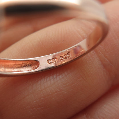 CLYDE DUNEIER Sterling Silver Rose Gold Plated Real Pearl & Muti-Gem Ring Size 7