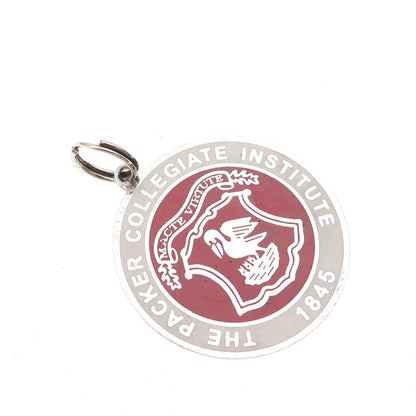 925 Sterling Silver Vintage Enamel The Packer Collegiate Institute Charm Pendant