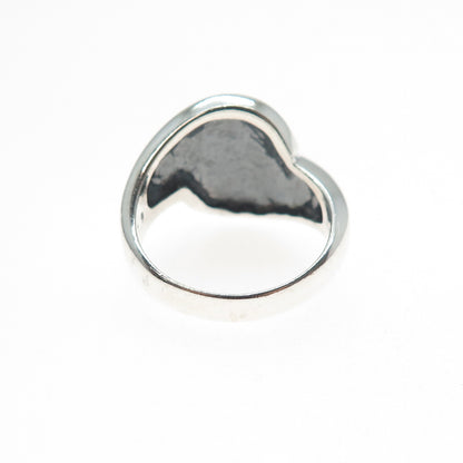 925 Sterling Silver Vintage Modernist Bypass Ring Size 6