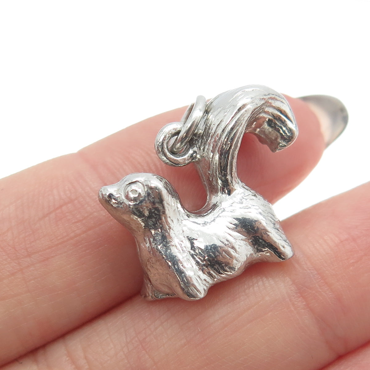 THE THOMAE CO. 925 Sterling Silver Vintage Squirrel 3D Charm Pendant