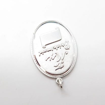925 Sterling Silver Vintage Griffith & Sons Co "To My Bridesmaid" Pendant