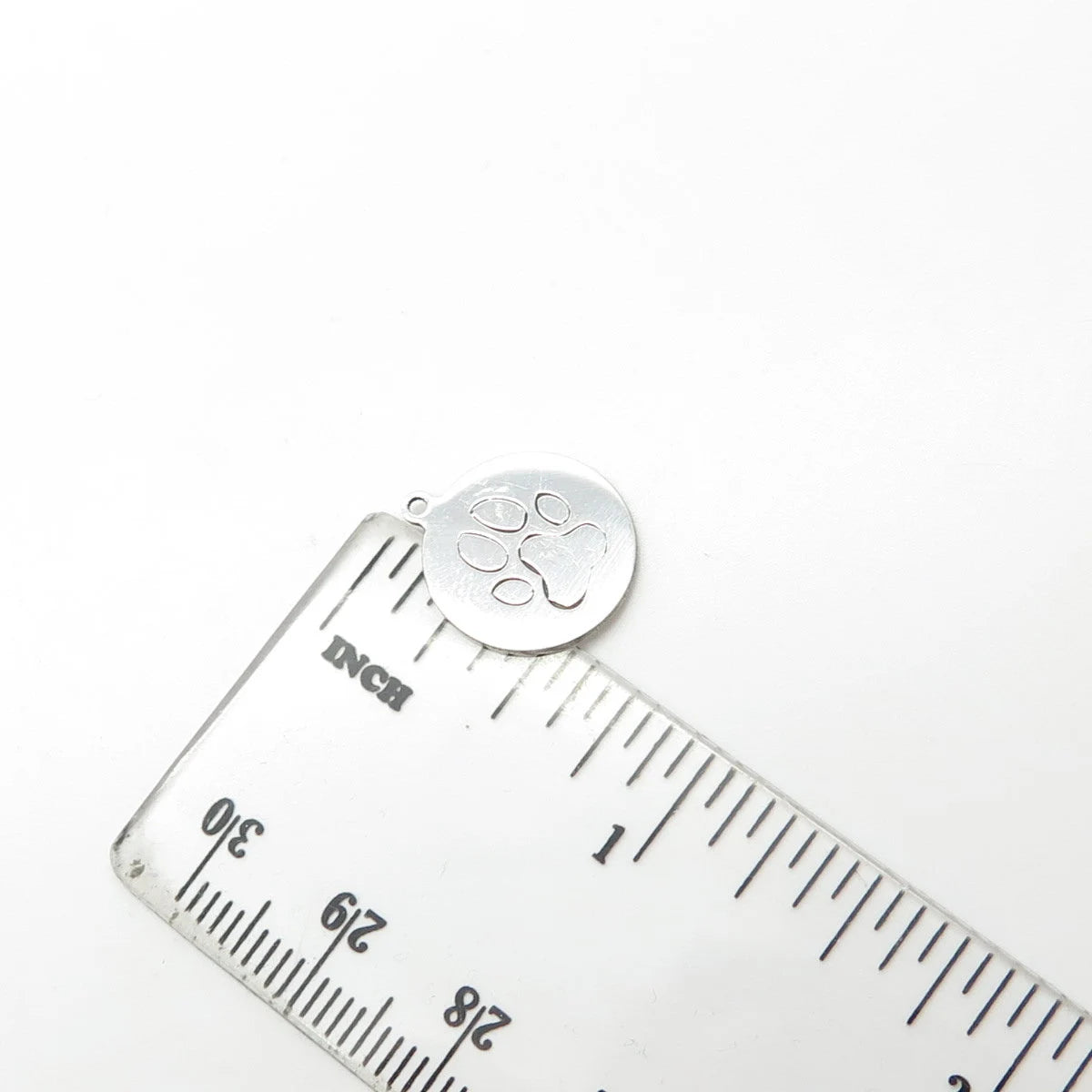 925 Sterling Silver USA Two In Town Paw Charm Pendant
