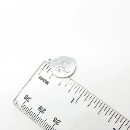 925 Sterling Silver USA Two In Town Paw Charm Pendant