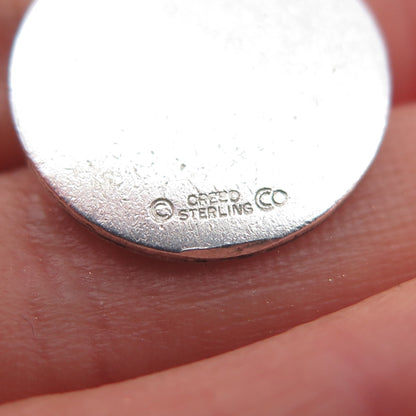 CREED 925 Sterling Silver Vintage Engraved Confirmation Charm Pendant