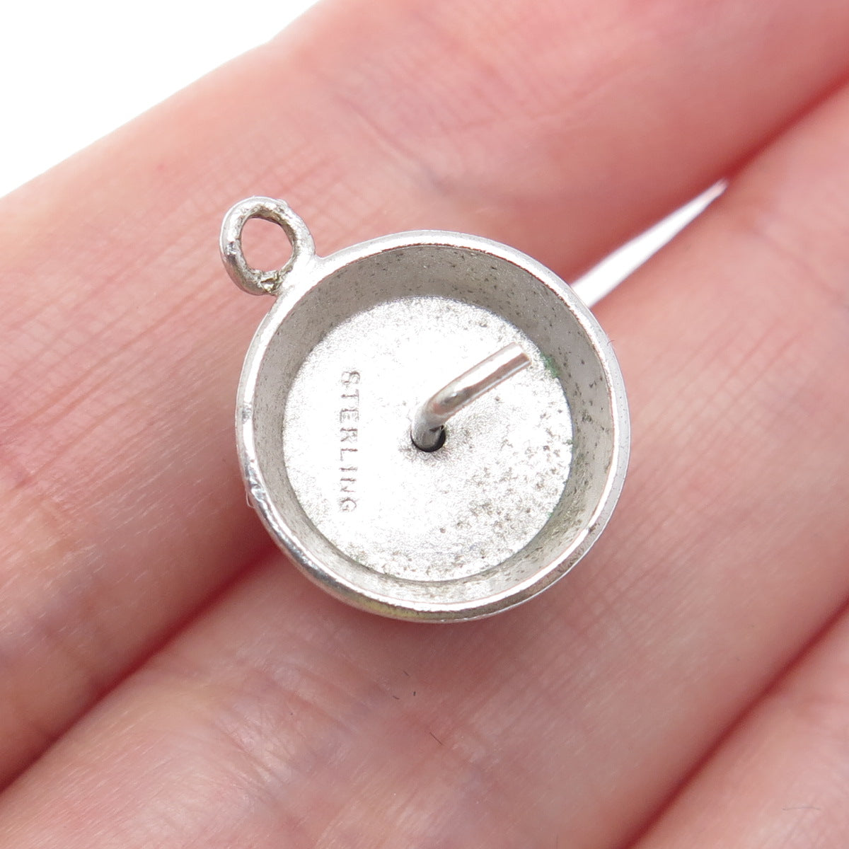925 Sterling Silver Antique Happy Birthday To You Cake Minimalist Charm Pendant