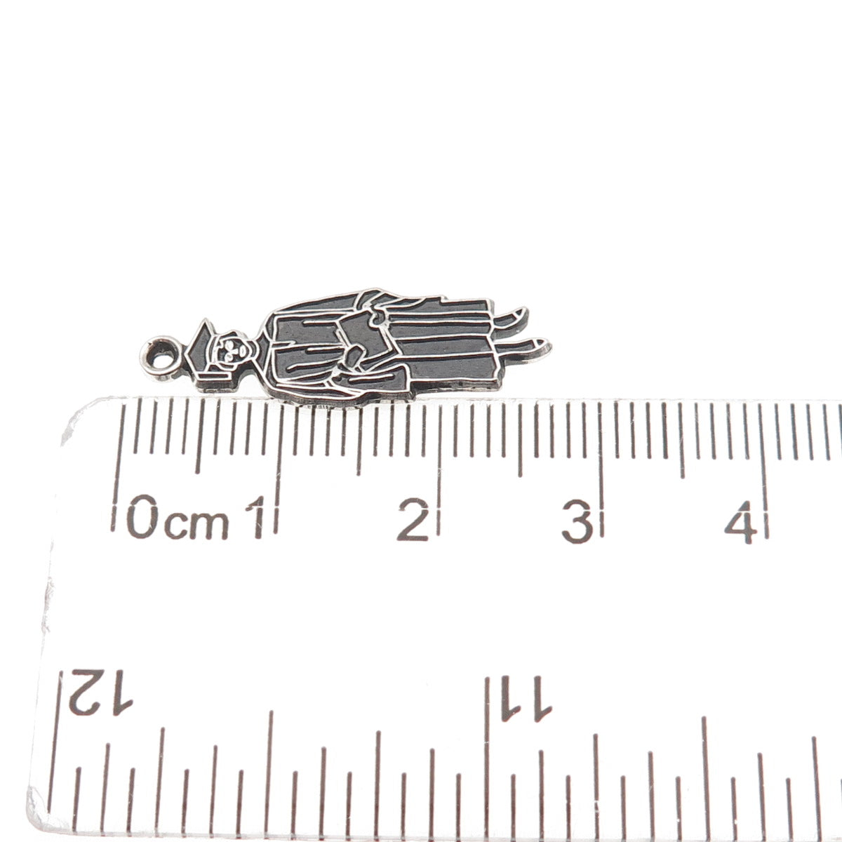 Danecraft 925 Sterling Silver Vintage Graduation Oxidized Charm Pendant