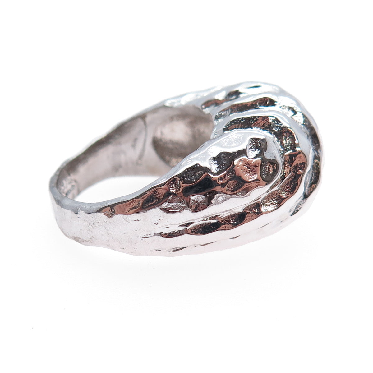 ESPO JOSEPH ESPOSITO 925 Sterling Silver Vintage Ribbed Dome Ring Size 9