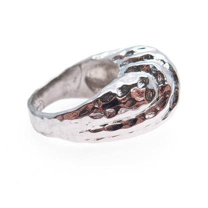 ESPO JOSEPH ESPOSITO 925 Sterling Silver Vintage Ribbed Dome Ring Size 9