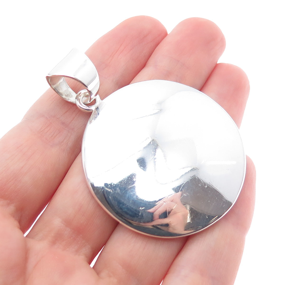 SILPADA 925 Sterling Silver Vintage Modernist Disc Charm Pendant