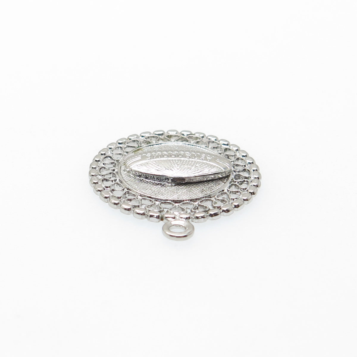 FRENCH & FRANKLIN 925 Sterling Silver Vintage Astrodome Minimalist Charm Pendant