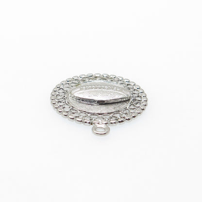 FRENCH & FRANKLIN 925 Sterling Silver Vintage Astrodome Minimalist Charm Pendant