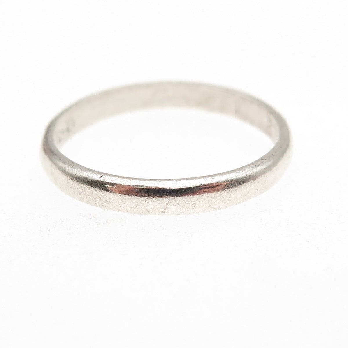 925 Sterling Silver Vintage Mexico Classic Wedding Band Ring Size 9.25