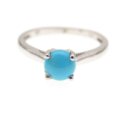 Chuck Clemency 925 Sterling Silver Real Sleeping Beauty Turquoise Ring Size 8