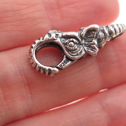 Trollbeads LAA Sterling Silver Bracelet / Necklace Elephant Lobster Lock Clasp