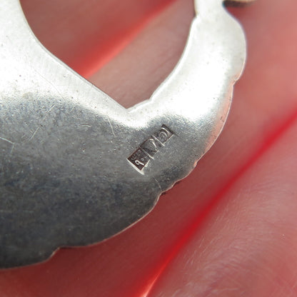 800 Silver Vintage Nefertiti Egyptian Pharaoh Charm Pendant