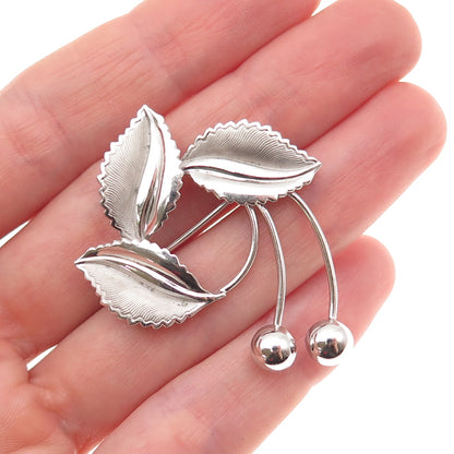 Curtis Curtman 925 Sterling Silver Vintage Floral Pin Brooch