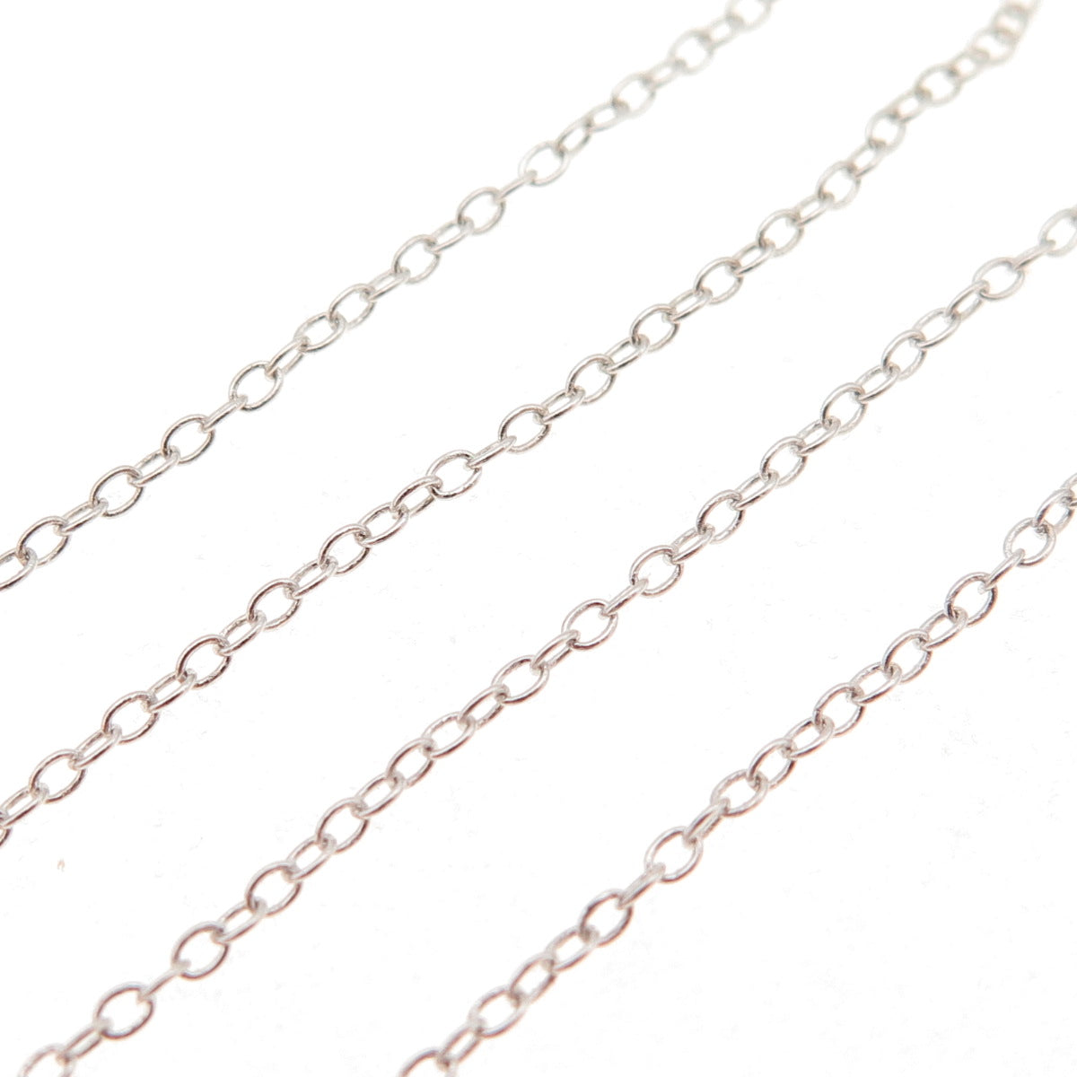 925 Sterling Silver Cable Chain Necklace 18"