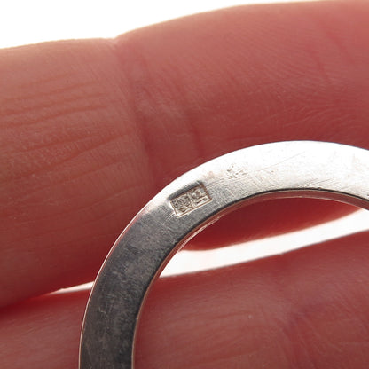 800 Silver Vintage Egypt Key Fob Ring