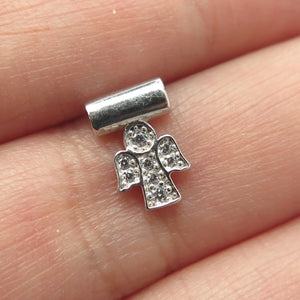 NOMINATION Italy 925 Sterling Silver C Z Angel SeiMia Pendant