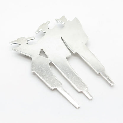 925 Sterling Silver Vintage Mexico Woman & Mans Silhouette Pin Brooch